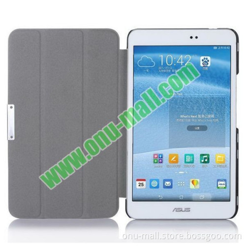 3 Folding Ultra Thin Flip Leather Tablet Case for Asus MeMO Pad 8 ME581C